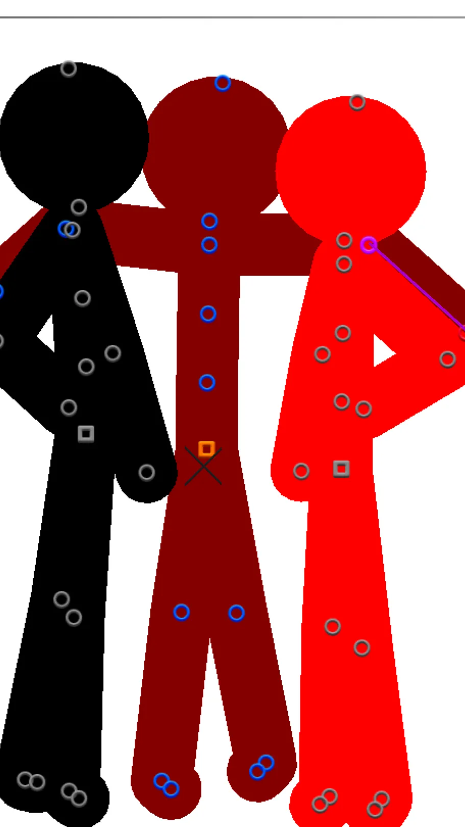 ai character: The 3 gas stickman background