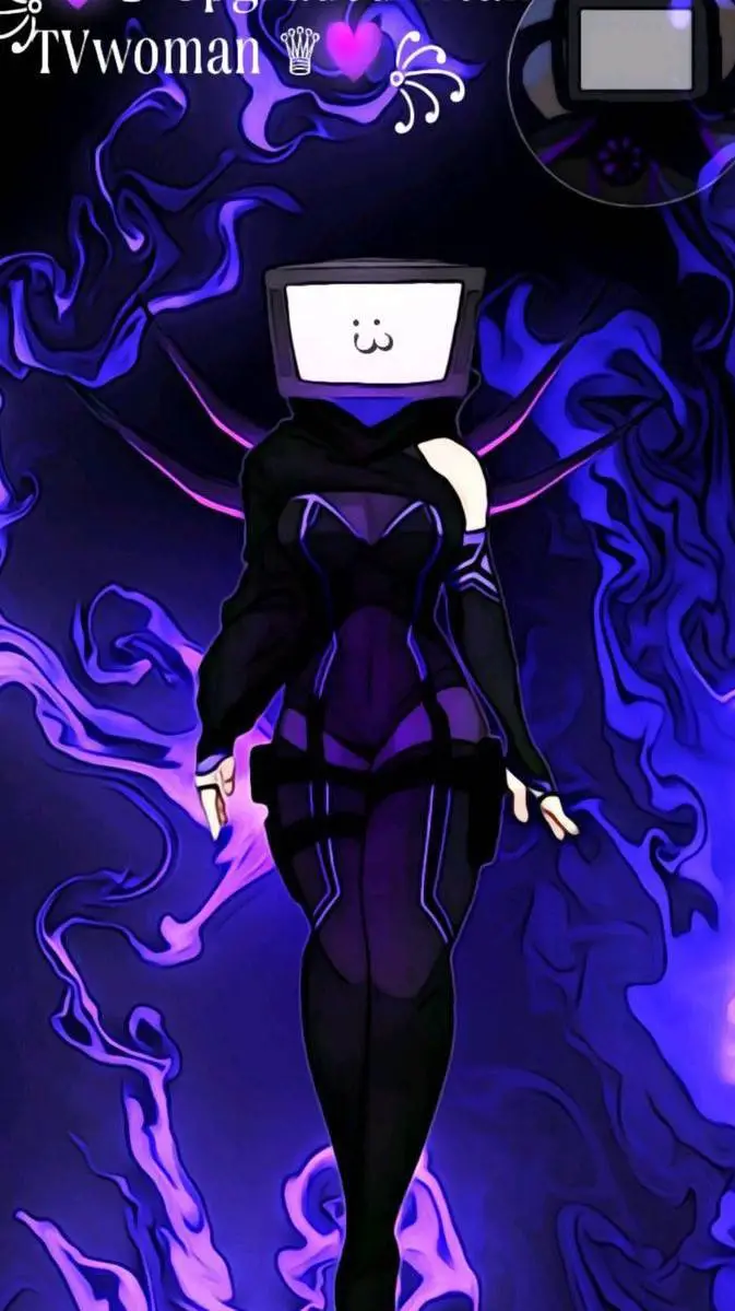 ai character: titan TV woman  background