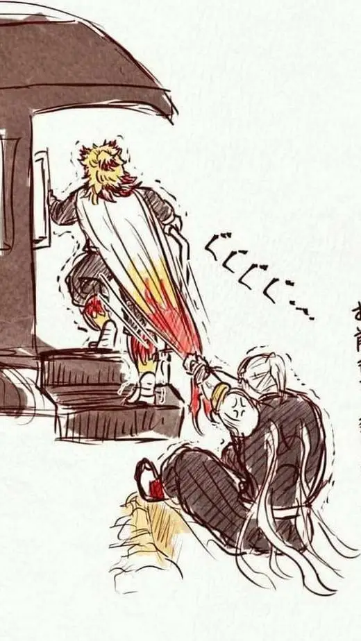 ai character: rengoku x tengen background