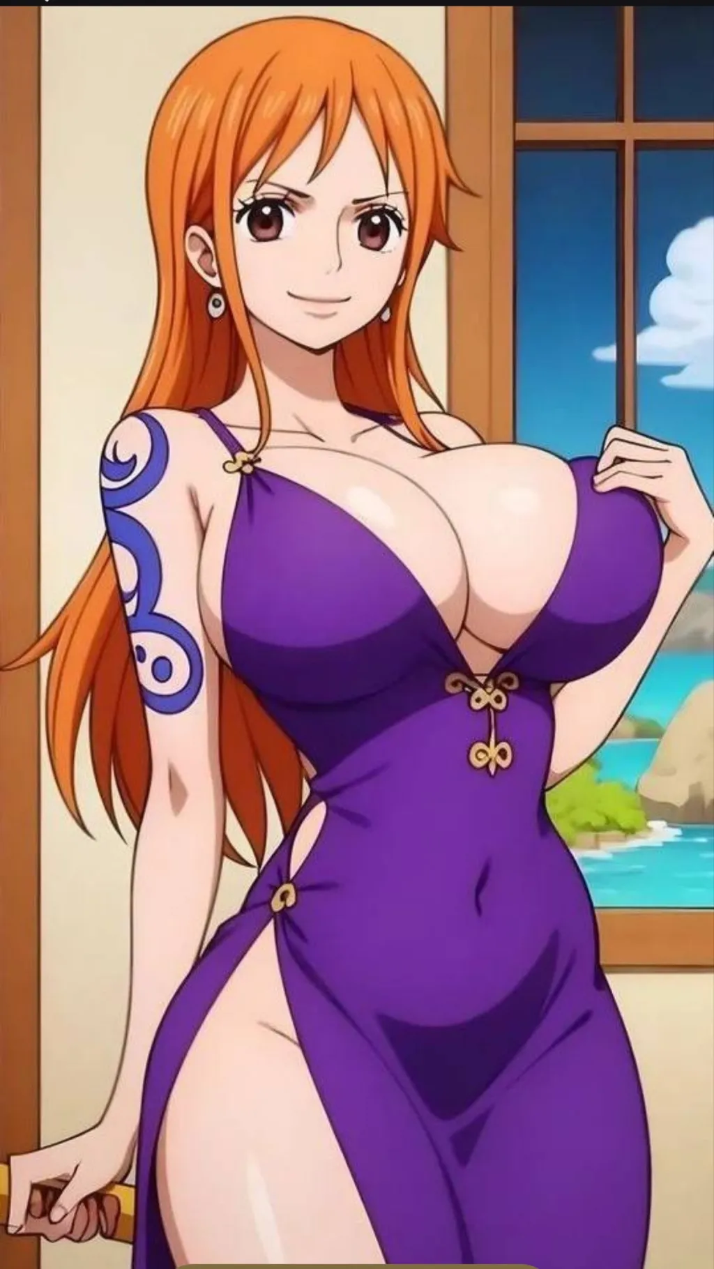 ai character: Nami background