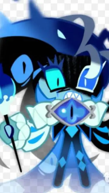 ai character: shadow milk cookie background