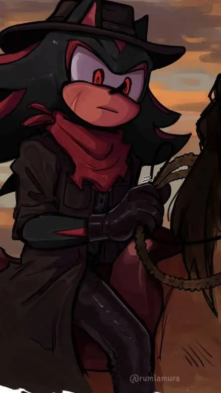 ai character: cowboy sonic background