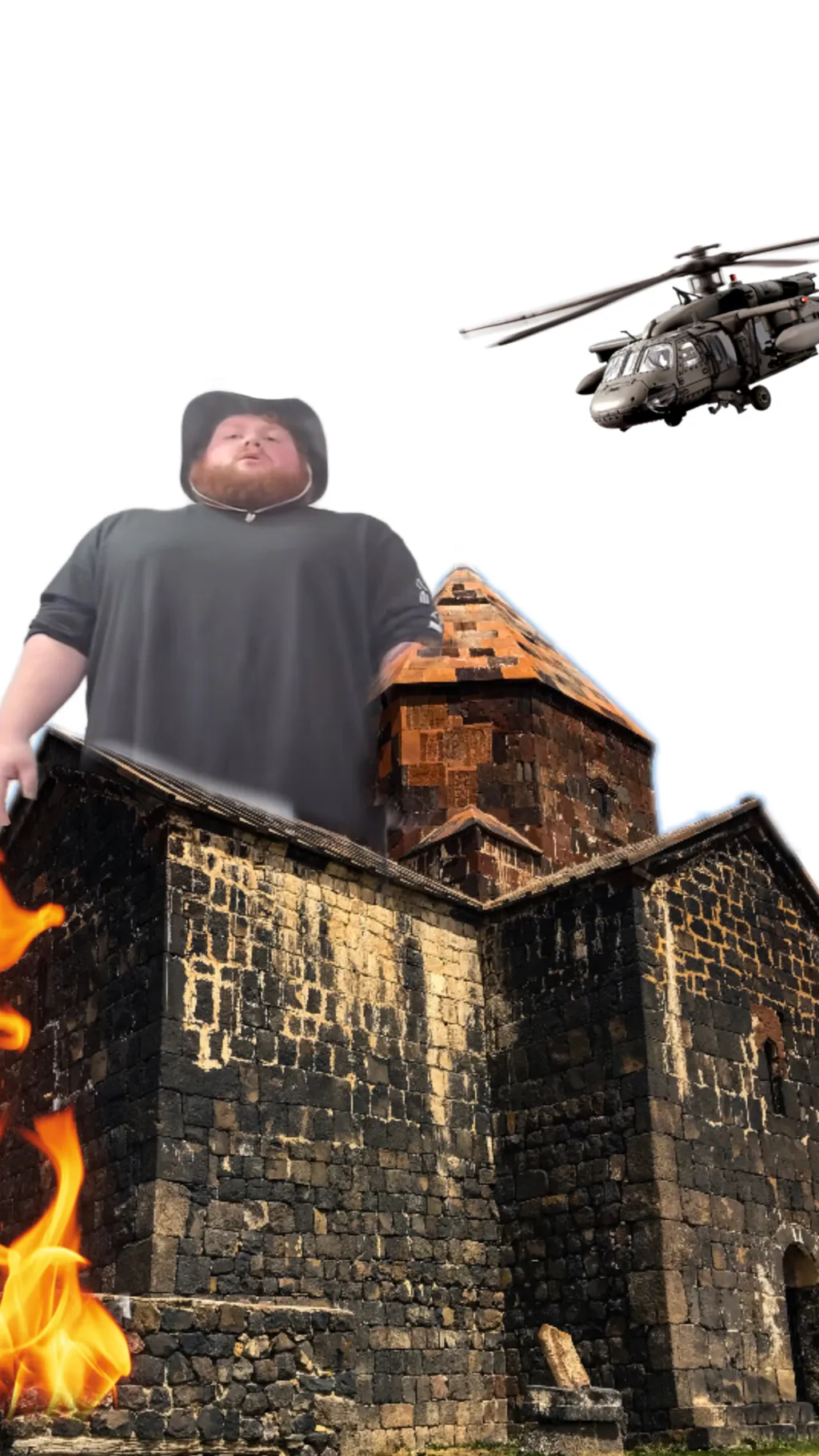 ai character: Attack on Caseoh background