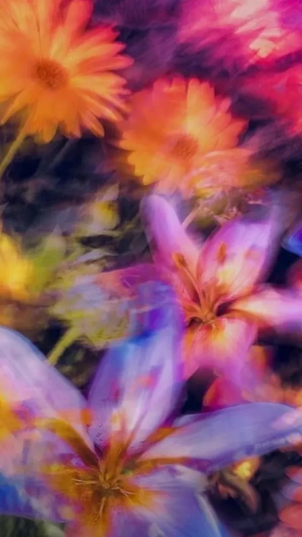ai character: Flowers  background