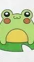 ai character: FROG background