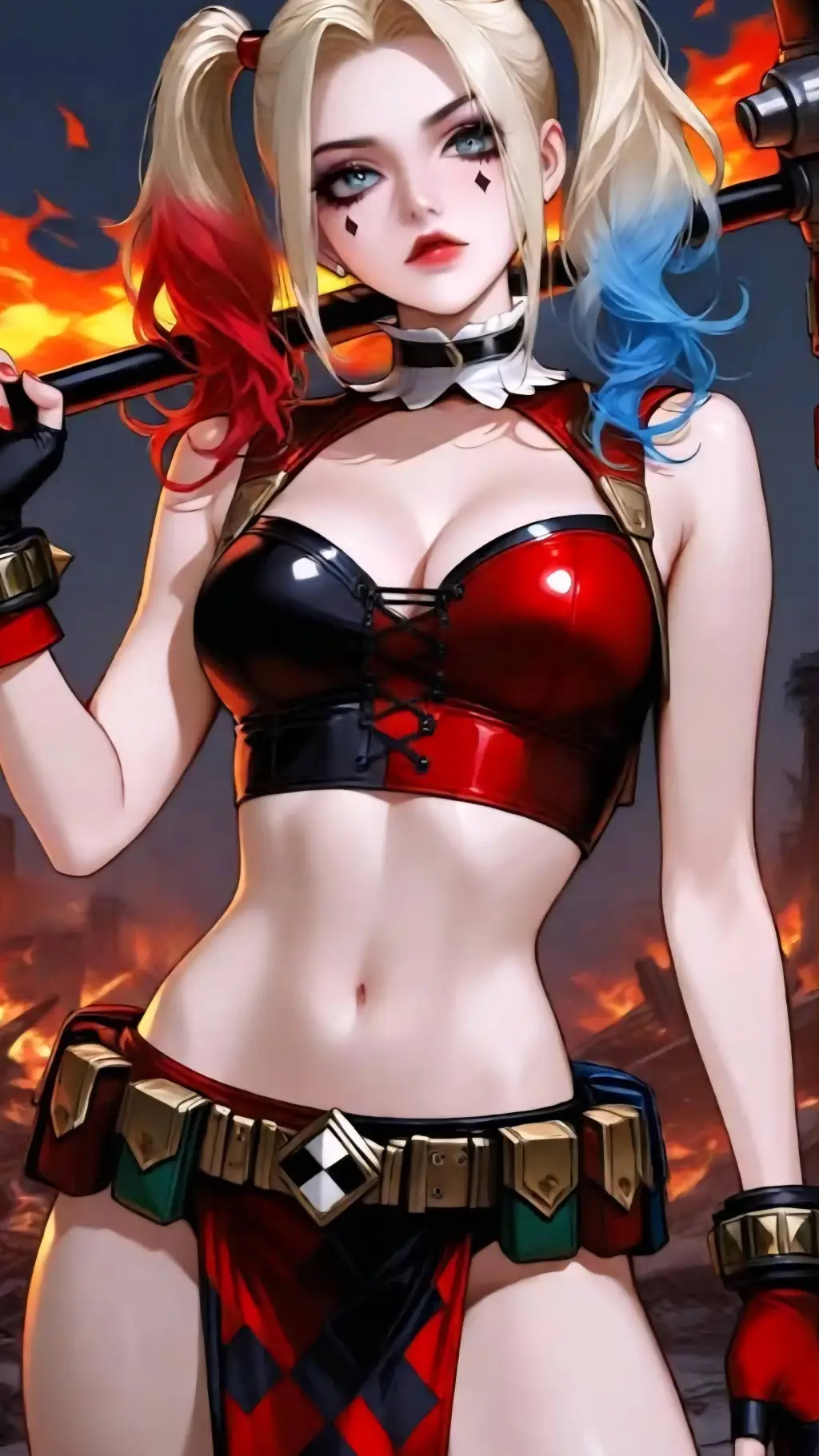 ai character: Harley Quinn background