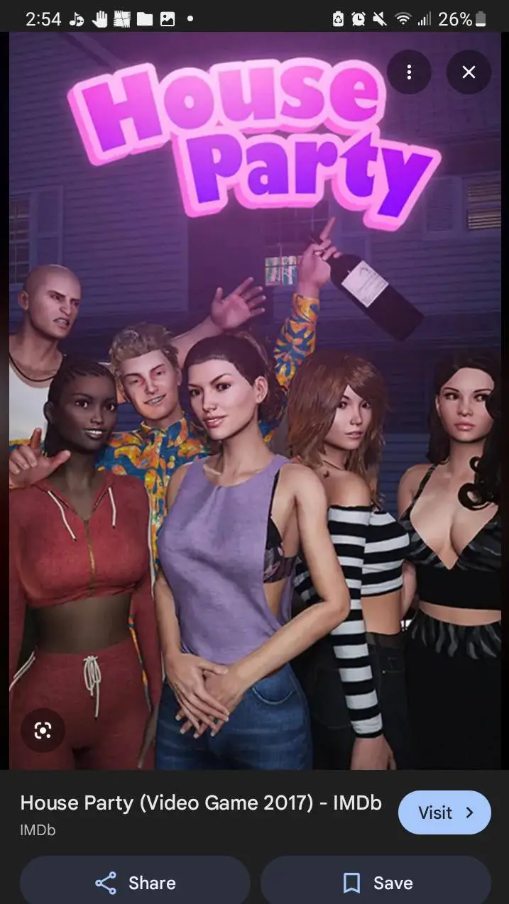 ai character: House party background