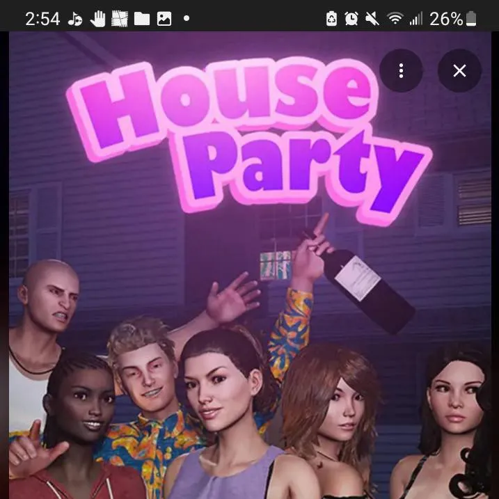 chat with ai character: House party