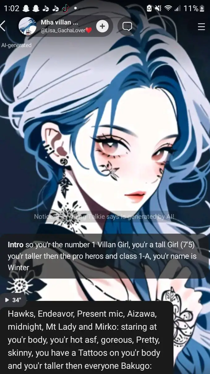 ai character: MHA background
