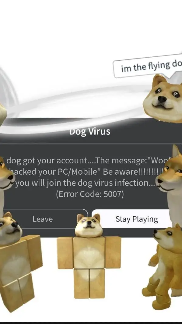 ai character: Dog Virus background