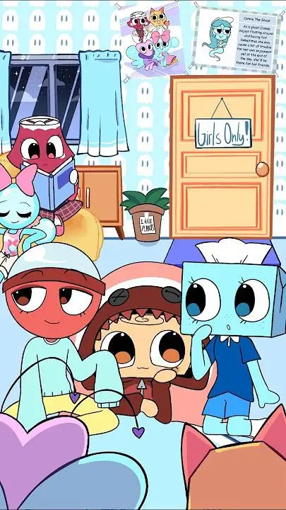 ai character: Dw slumber party! background