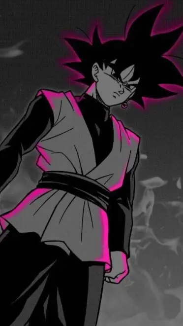 ai character: Goku black background