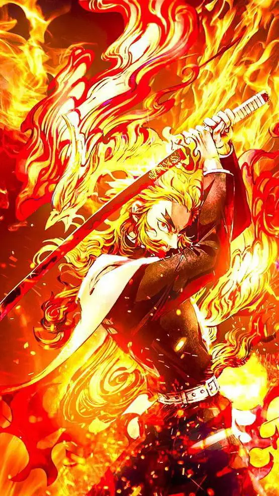 ai character: Kyōjurō Rengoku  background