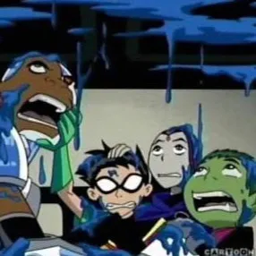 chat with ai character: Blue mess