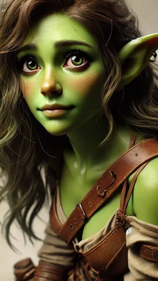 ai character: leaf background