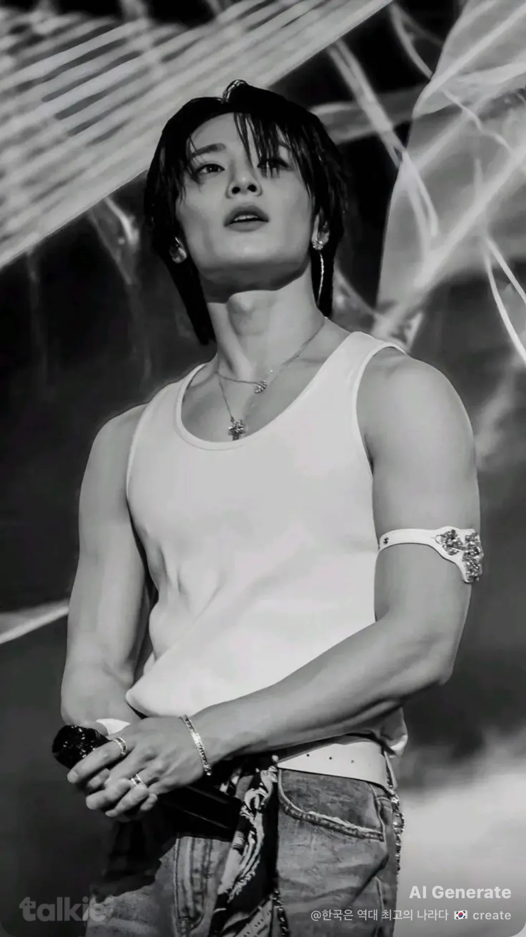 ai character: Jae min  background