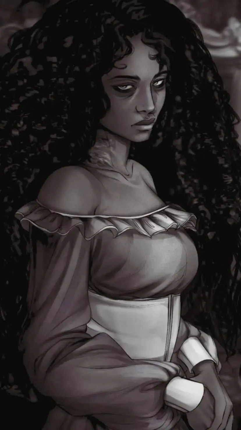 ai character: Andrea 🌹 background