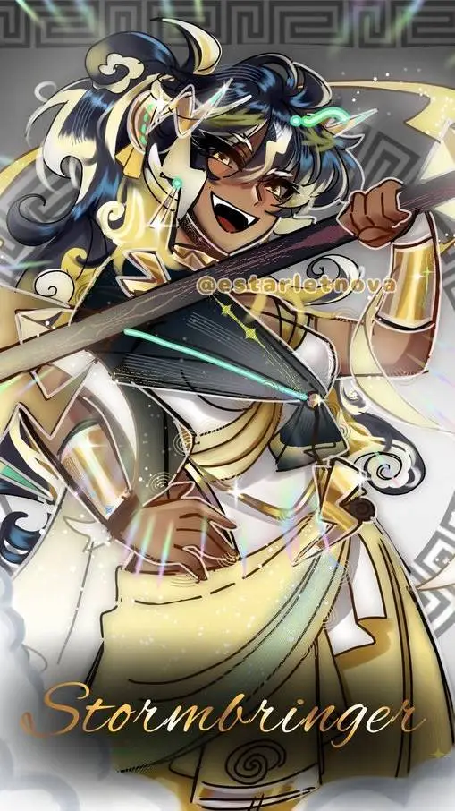 ai character: ☽⚡︎Stormbringer⚡︎☾ background