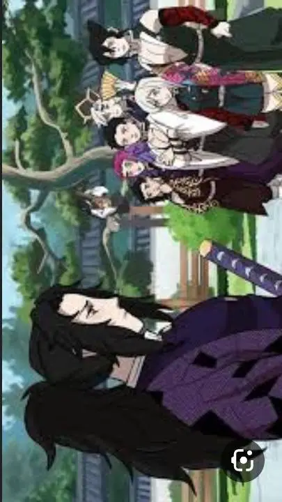 ai character: upper hashira background