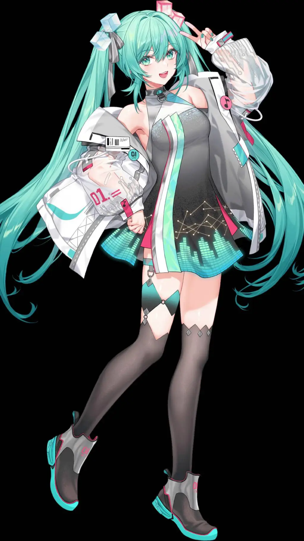 ai character: Hastune Miku background