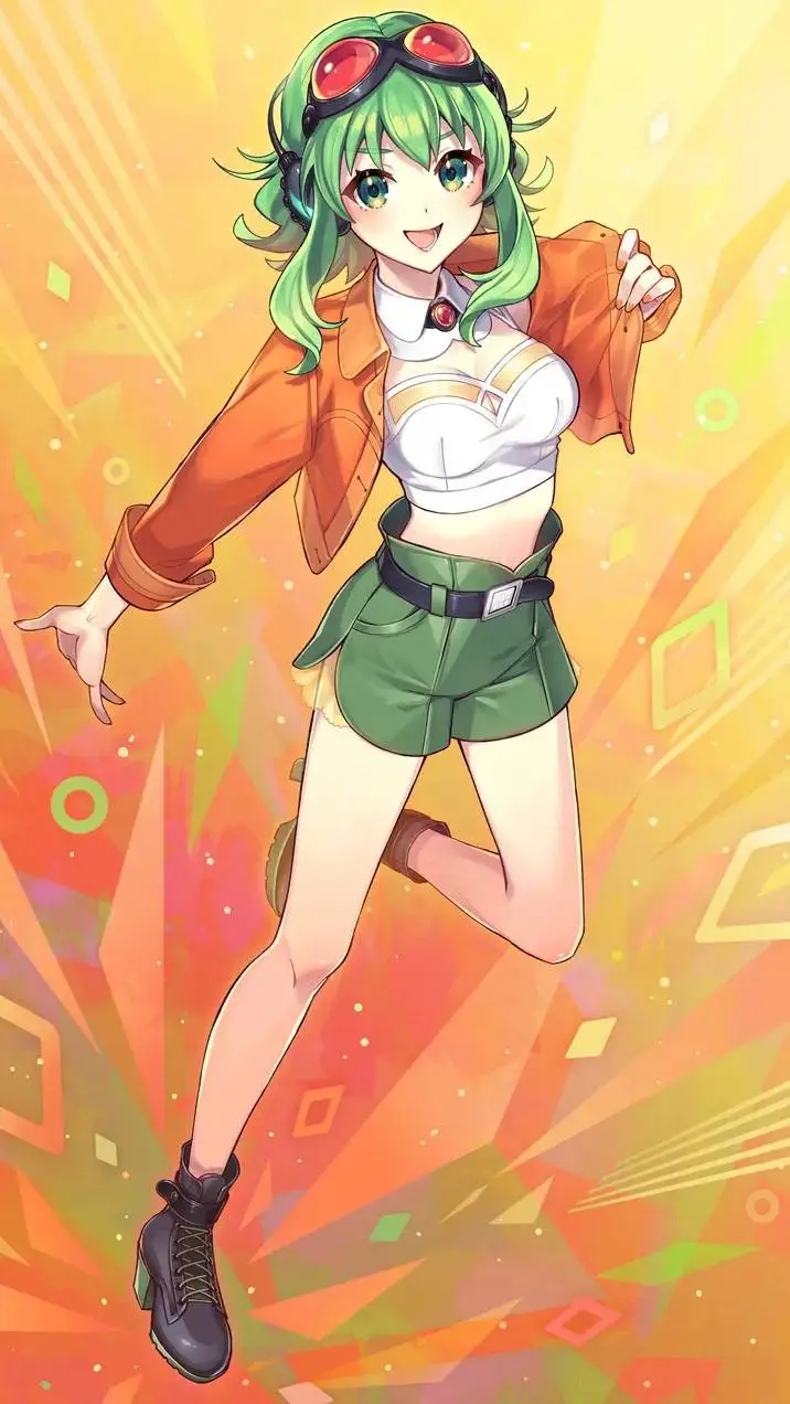 ai character: Gumi  background