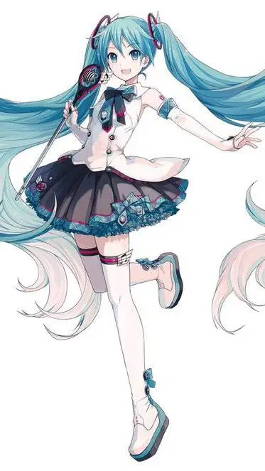 ai character: Hatsune Miku  background