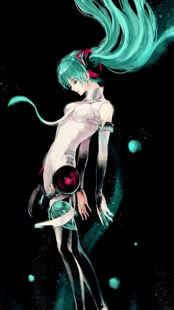 ai character: Hatsune Miku  background