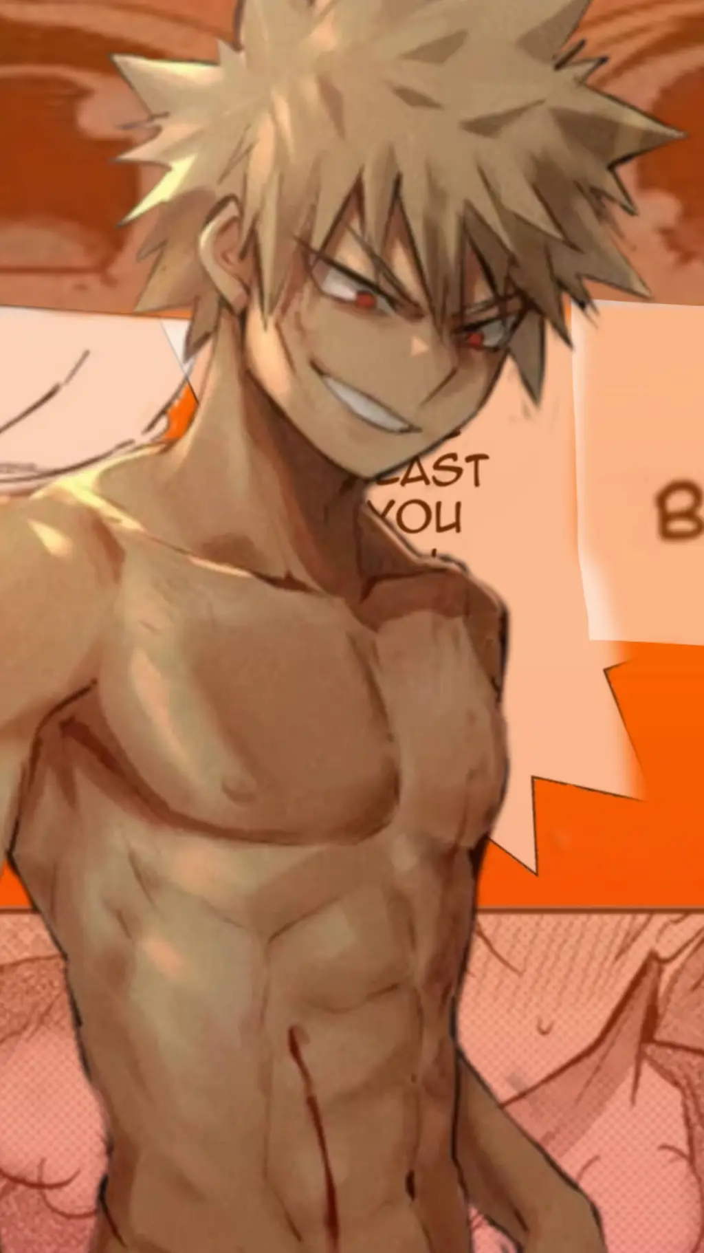 ai character: bakugou  background