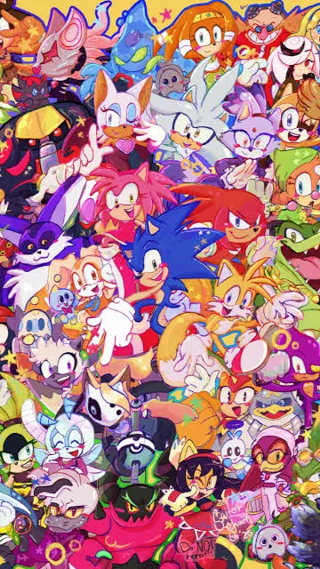 ai character: Sonic and friends  background