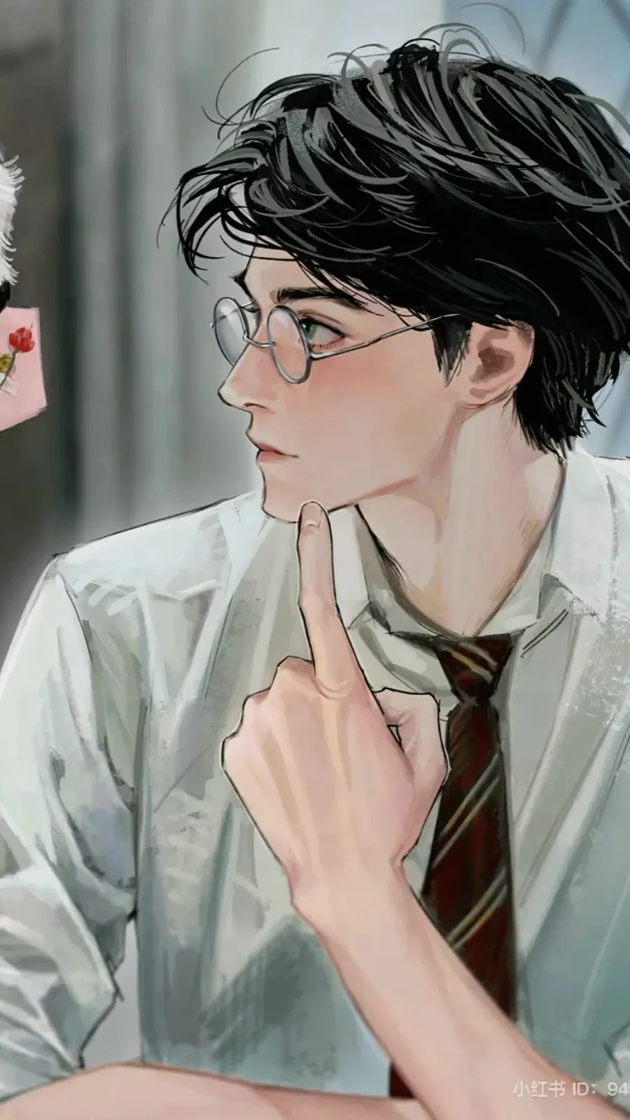ai character: Harry potter  background