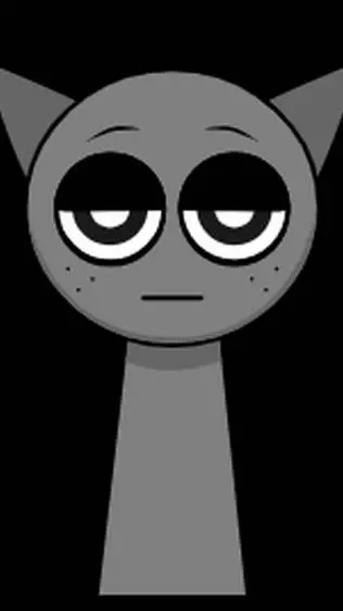 ai character: Gray (sprunki) background