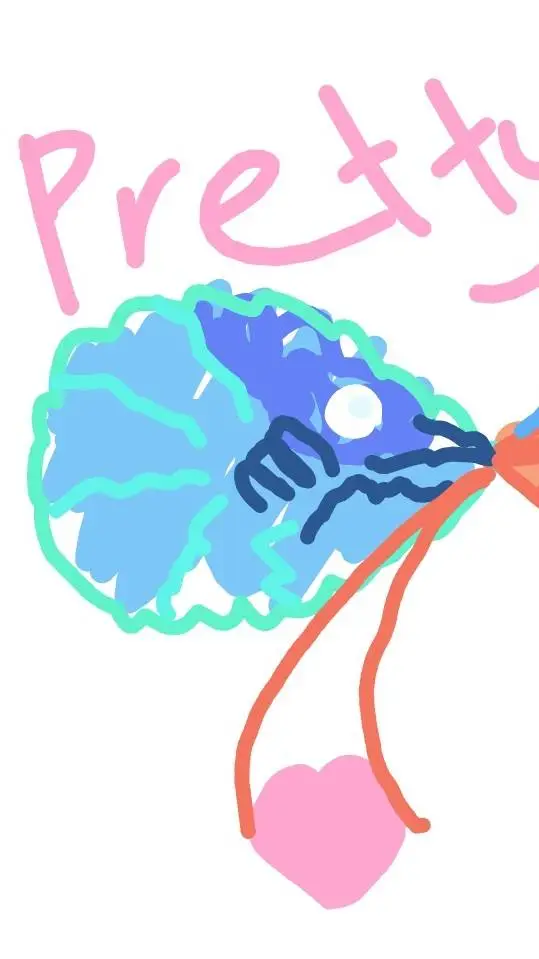 ai character: colorful shrimp background