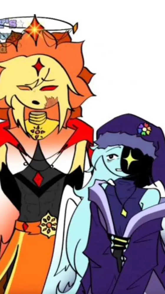 ai character: Sunny and Astro  background