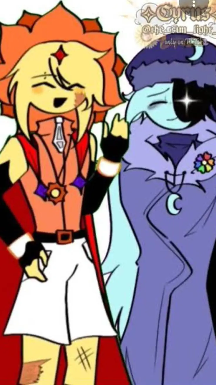 ai character: Sunny and Astro background