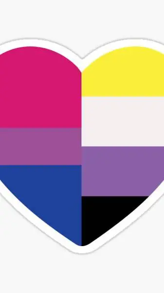 ai character: HAPPY PRIDEEEE background