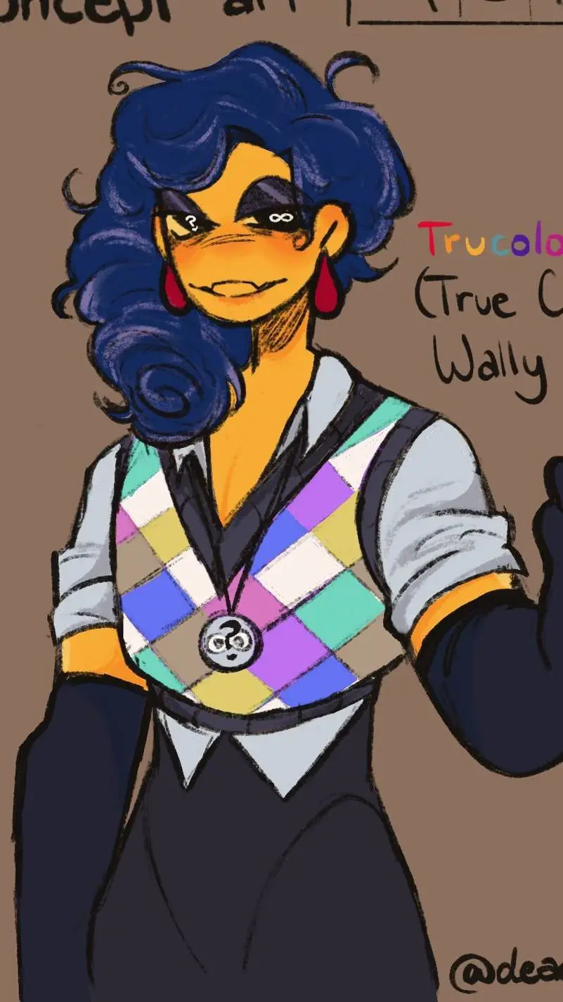 ai character: trucolor wally background