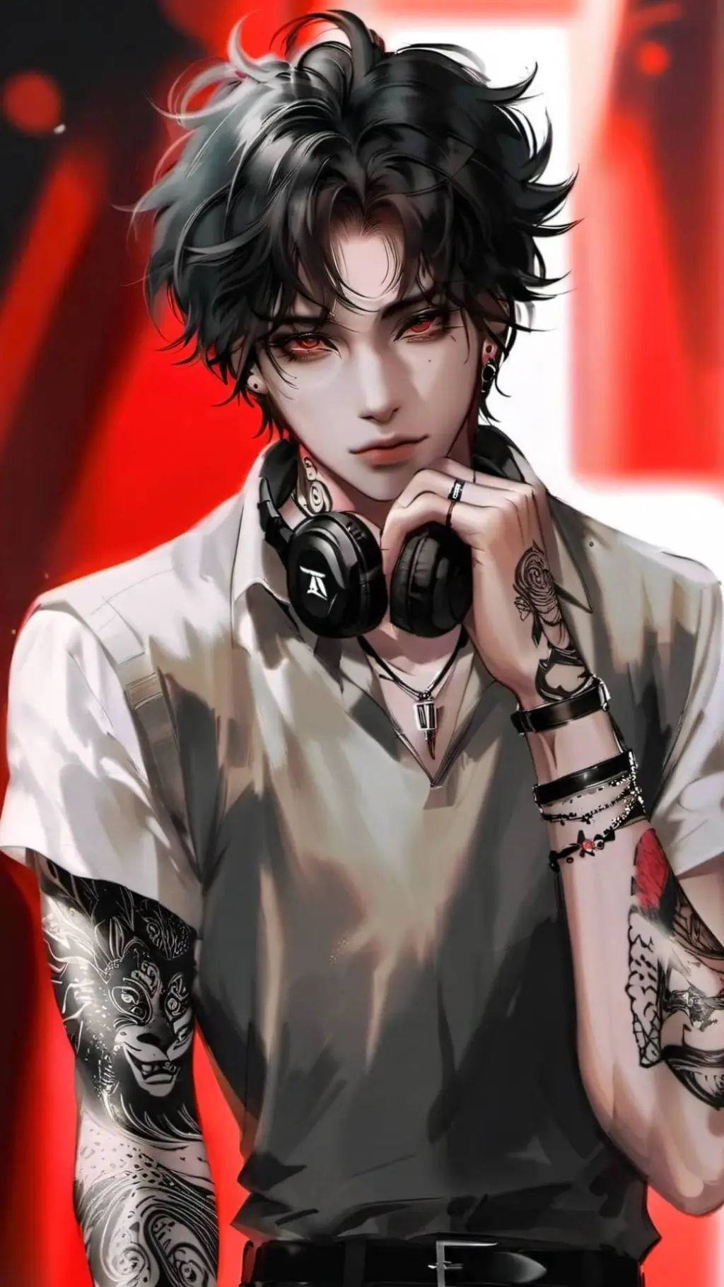 ai character: Tray background