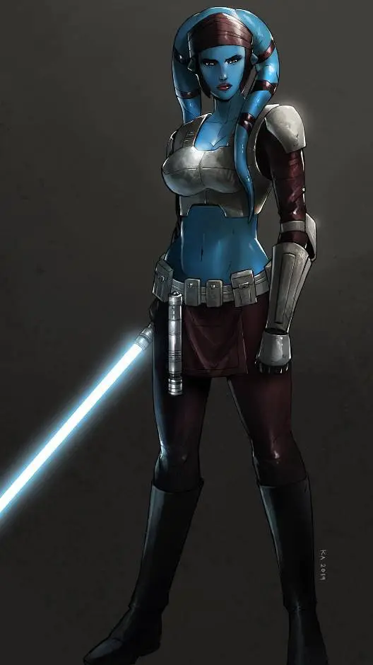 ai character: Aayla Secura background