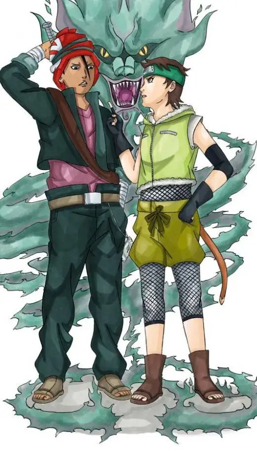 ai character: Iwabe/Wasabi background