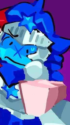 ai character: °•^√|BLUE|√^•° background