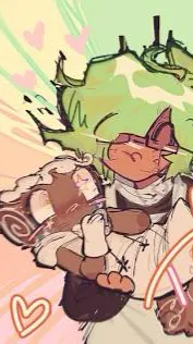 ai character: ★ fruitcake! ★ background