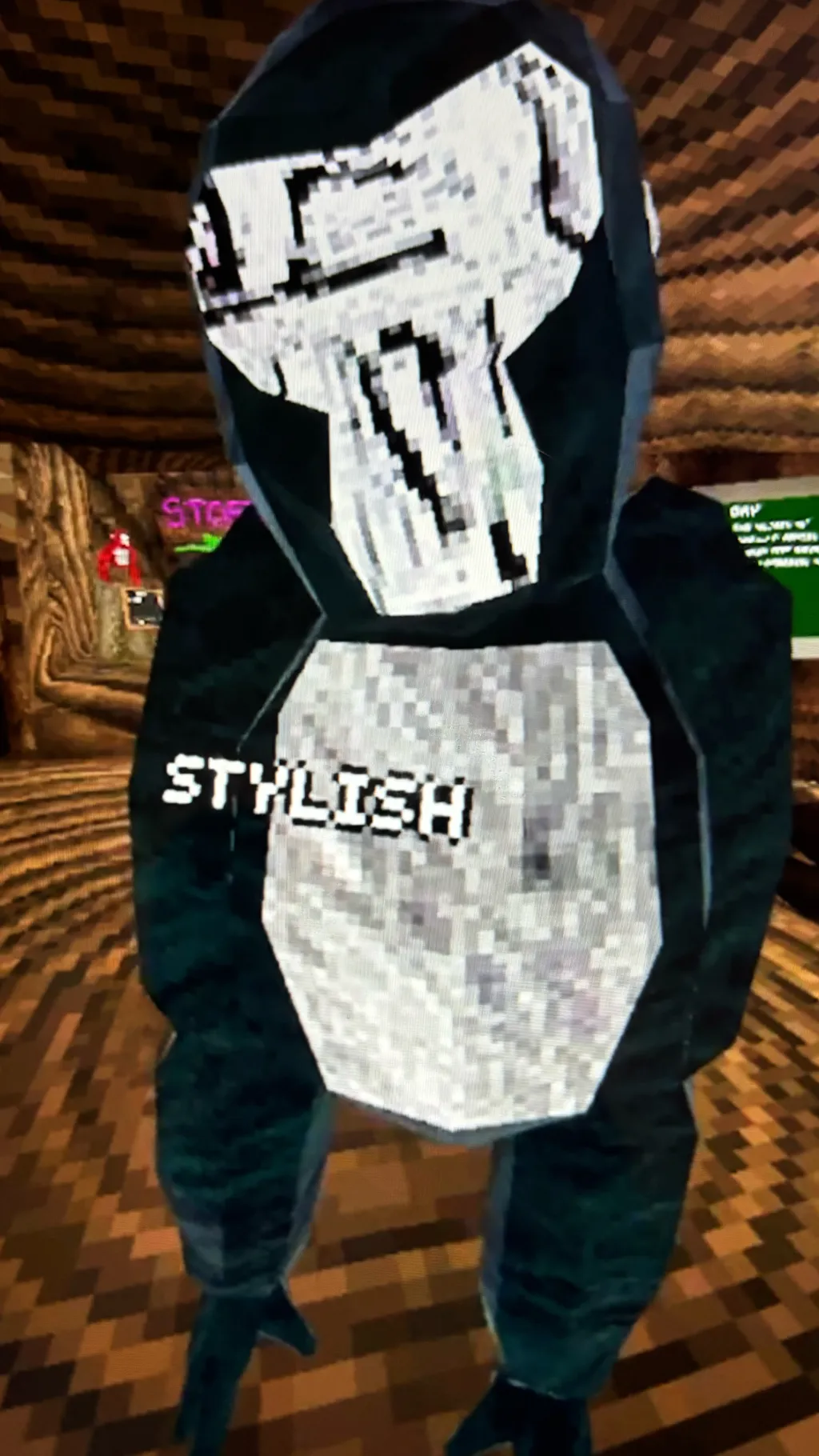 ai character: STYLISH background
