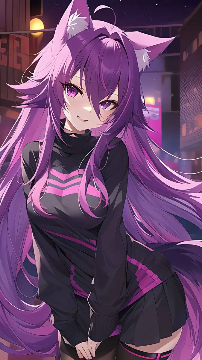 ai character: neko yumi background