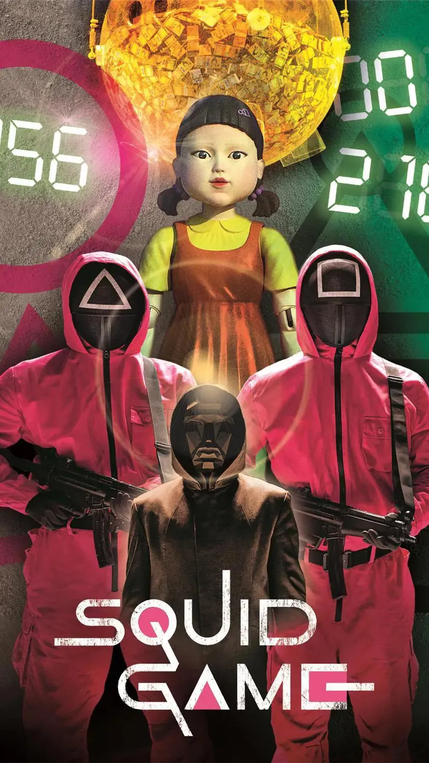 ai character: SQUID GAME SEASON3 background