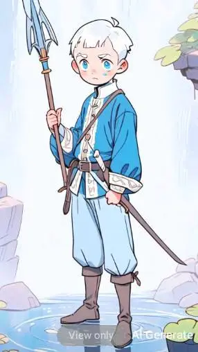 ai character: Sea man ♂️🇨🇮🍀 background