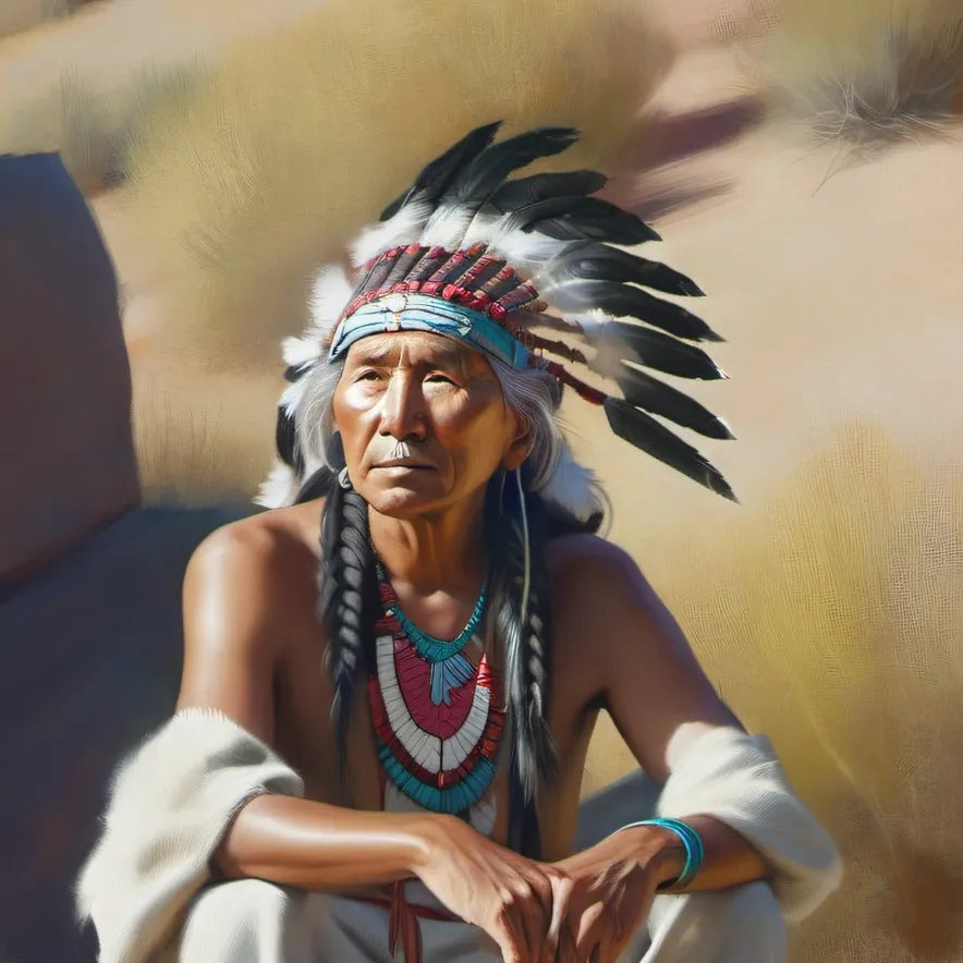 chat with ai character: Chief Wolf rope
