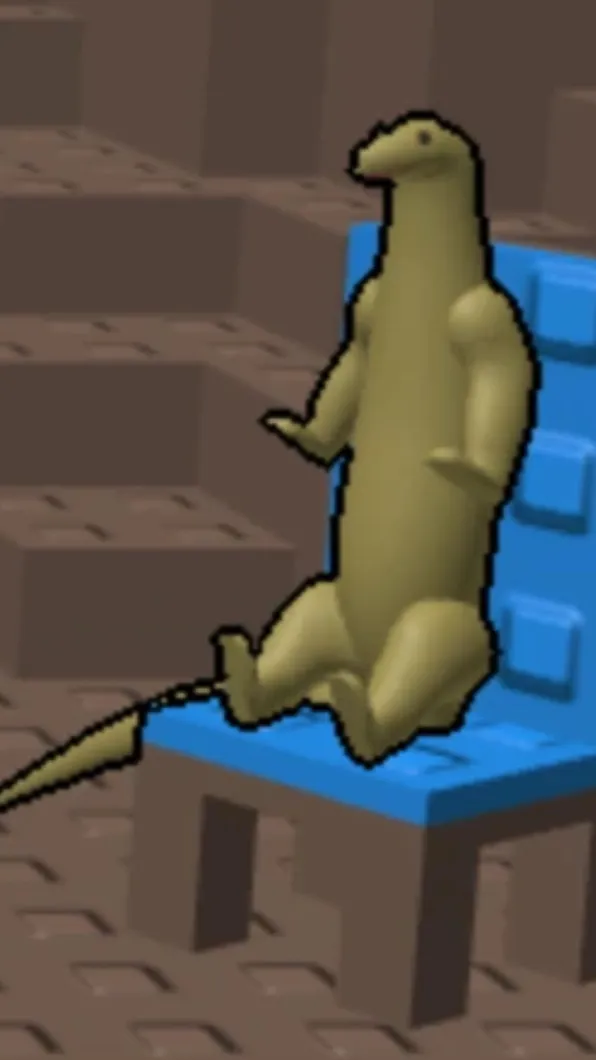 ai character: Komodo dragon background