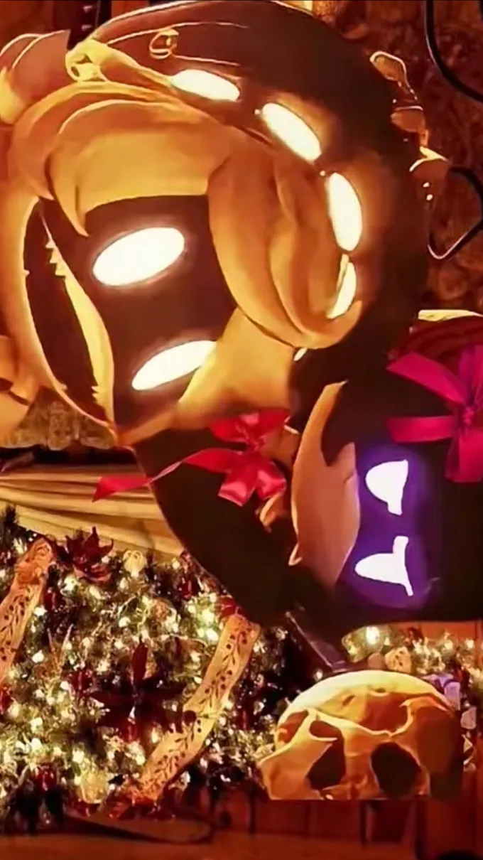 ai character: MDs Xmas  background