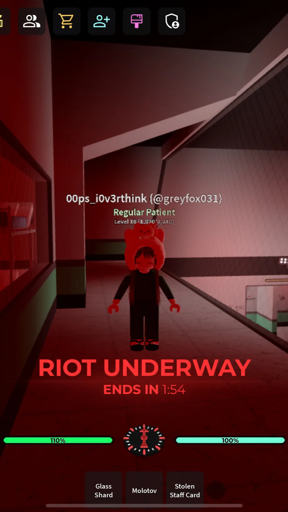 ai character: The asylum Roblox  background