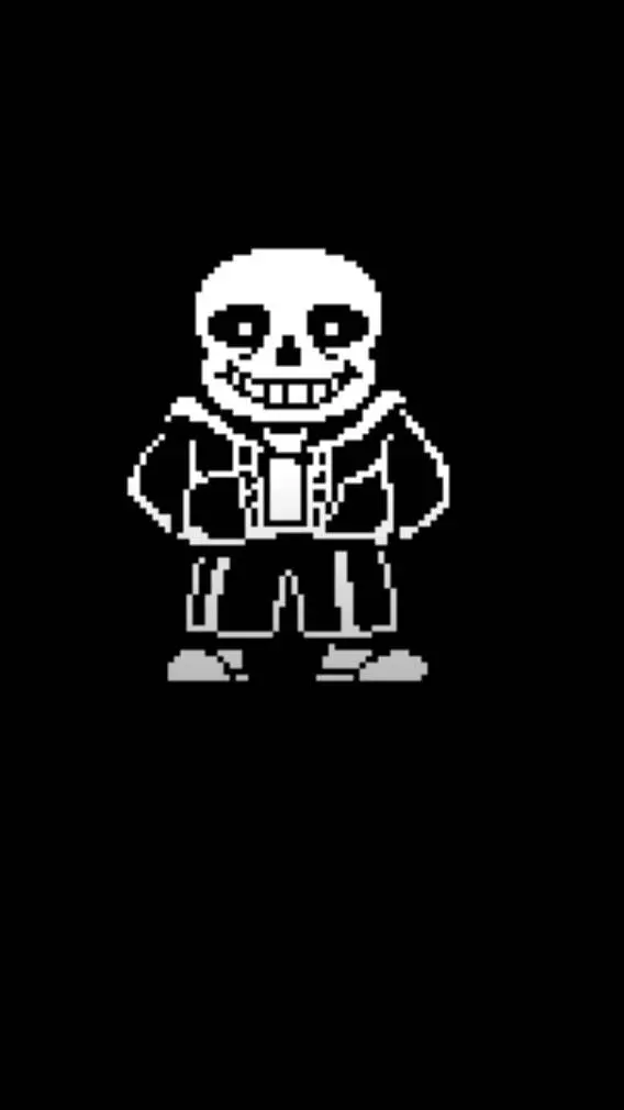 ai character: sans undertale background